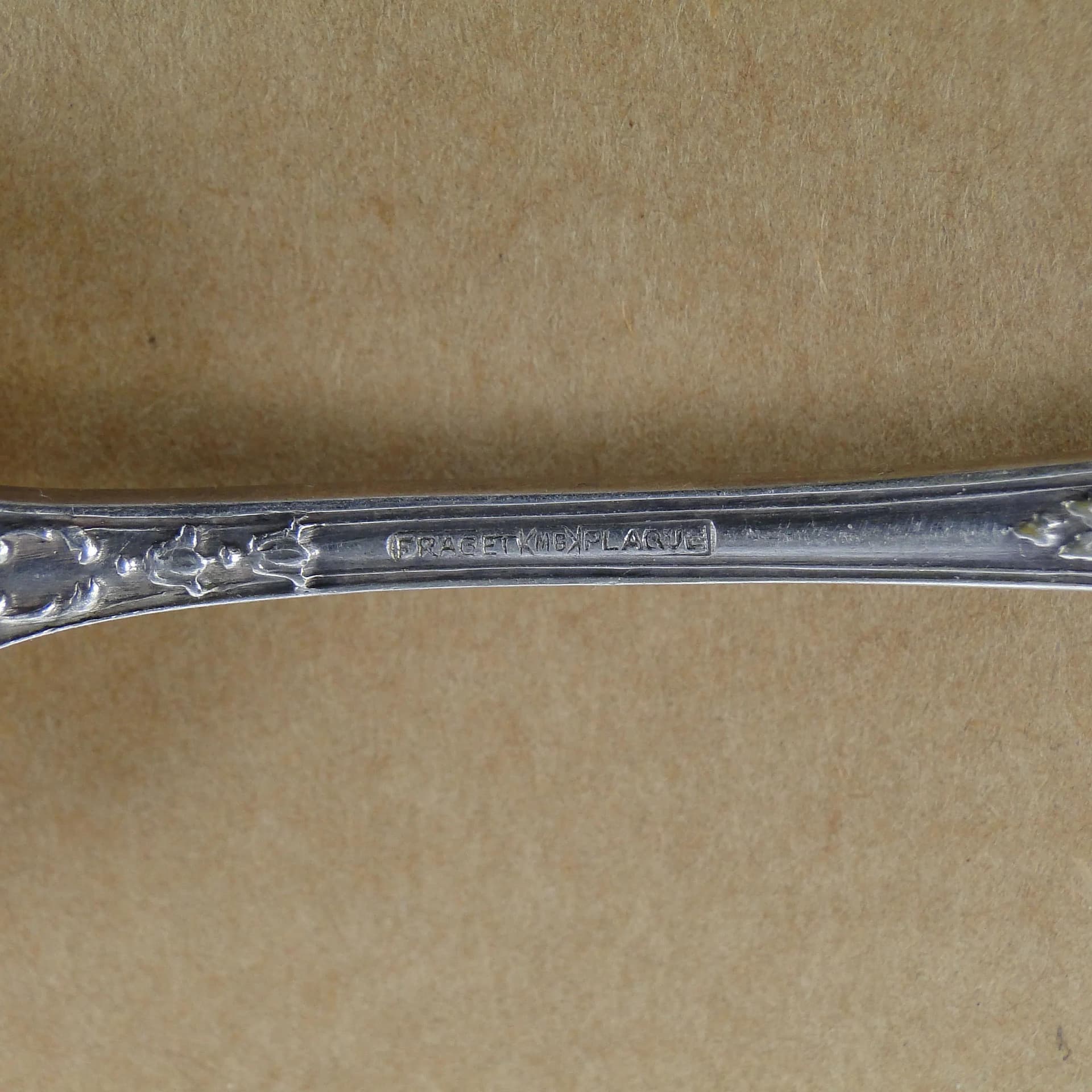 Fish Spoon, gilded metal, Fraget, Poland, 1930s - 23562