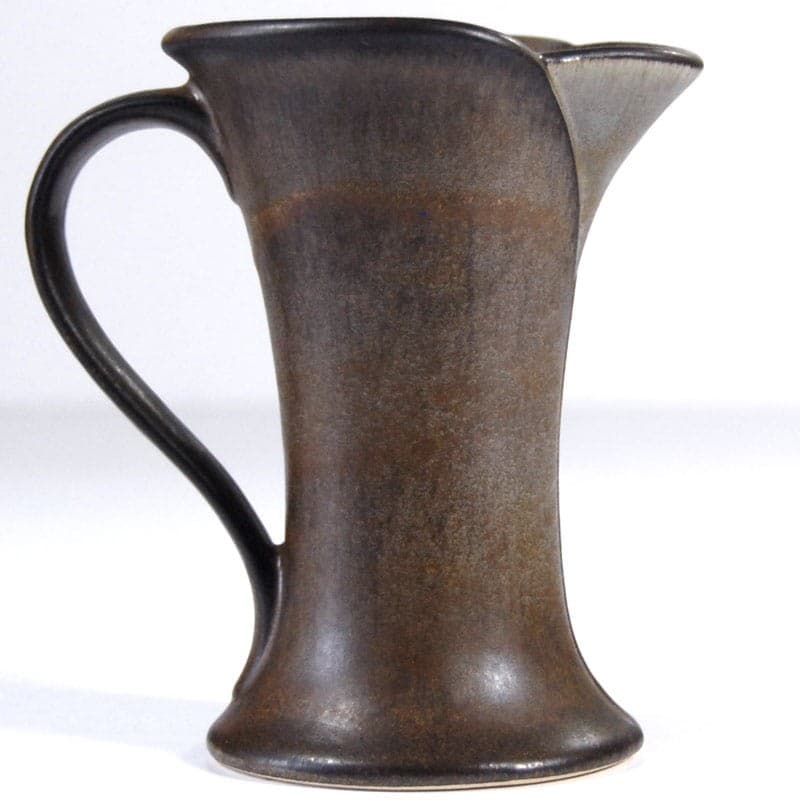 Wazon ceramiczny brązowy, Niemcy, lata 70. - 319389