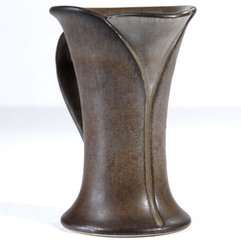 Wazon ceramiczny brązowy, Niemcy, lata 70. - 319390