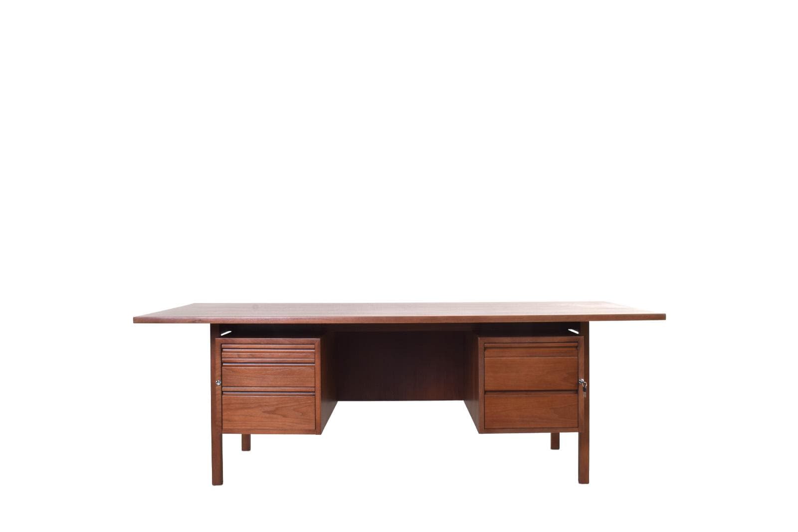 Desk, brown walnut, Denmark, 1970s