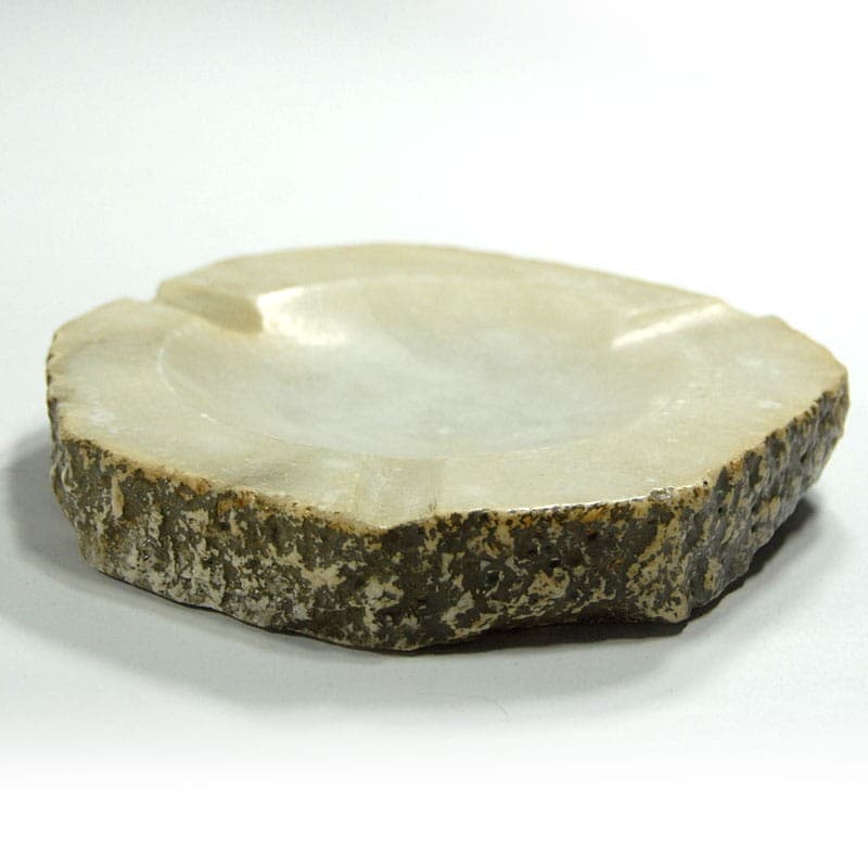 Popielnica alabaster kremowy, Włochy, lata 60. - 319354