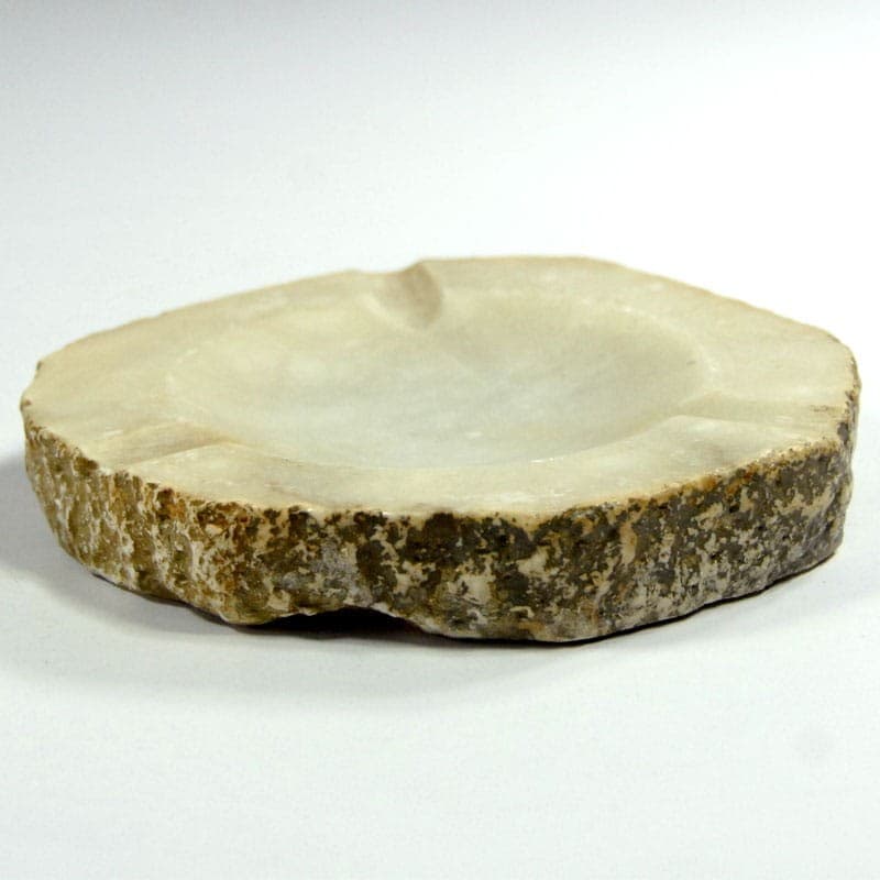 Popielnica alabaster kremowy, Włochy, lata 60. - 319353