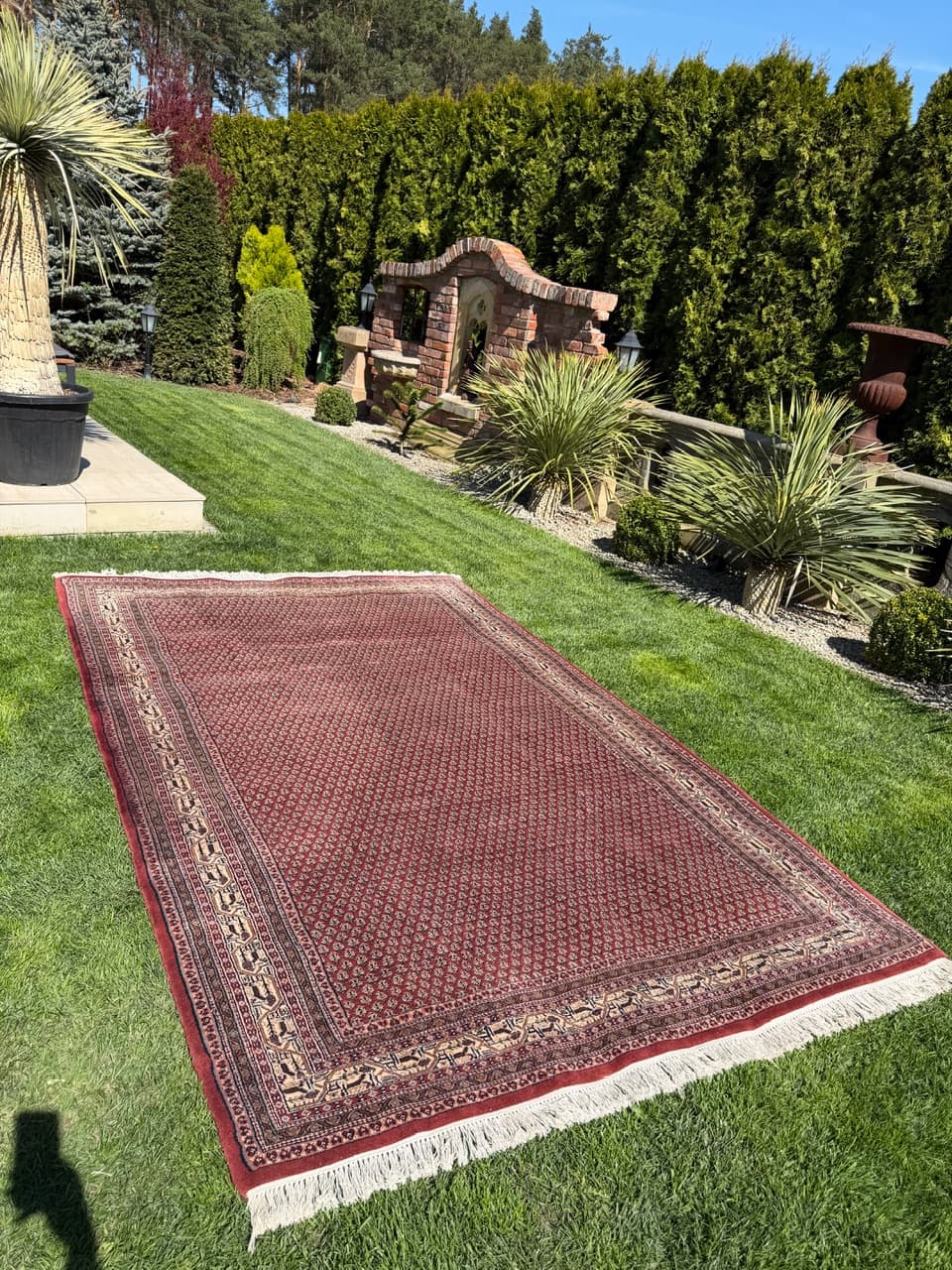Rug Indo Mir 300x200 cm, burgundy, Kashmiri wool, India - 319177