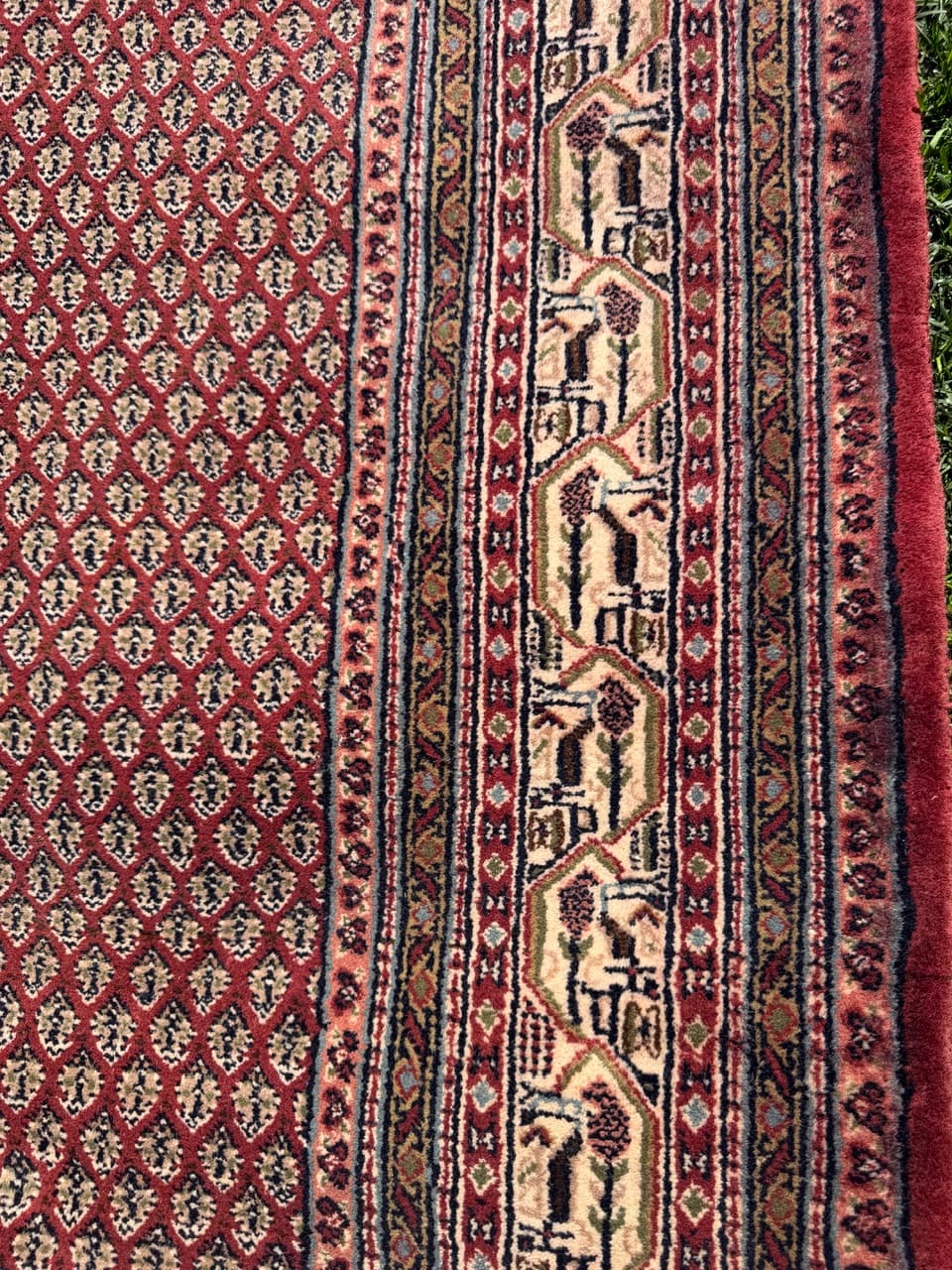 Rug Indo Mir 300x200 cm, burgundy, Kashmiri wool, India - 319184