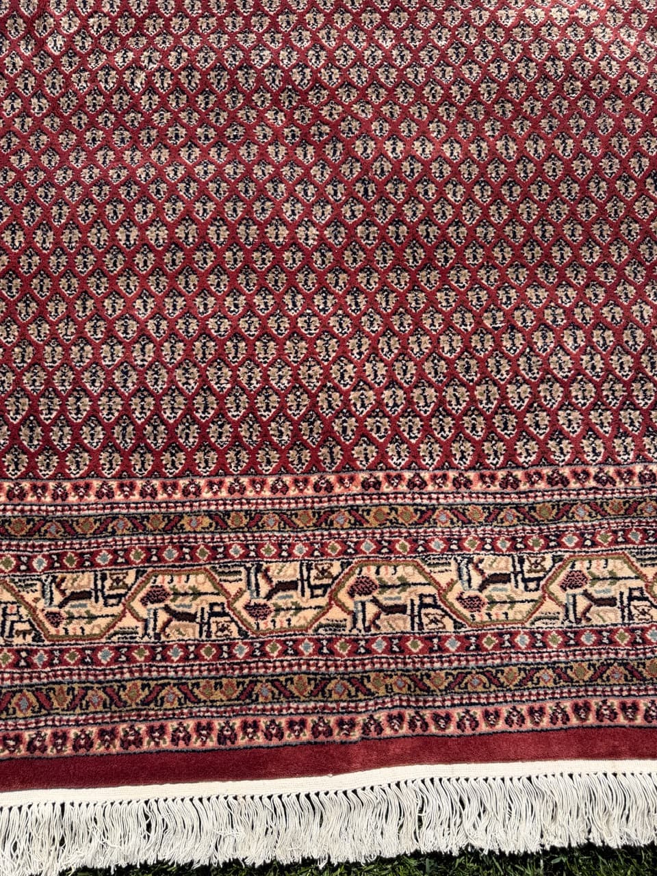 Rug Indo Mir 300x200 cm, burgundy, Kashmiri wool, India - 319183