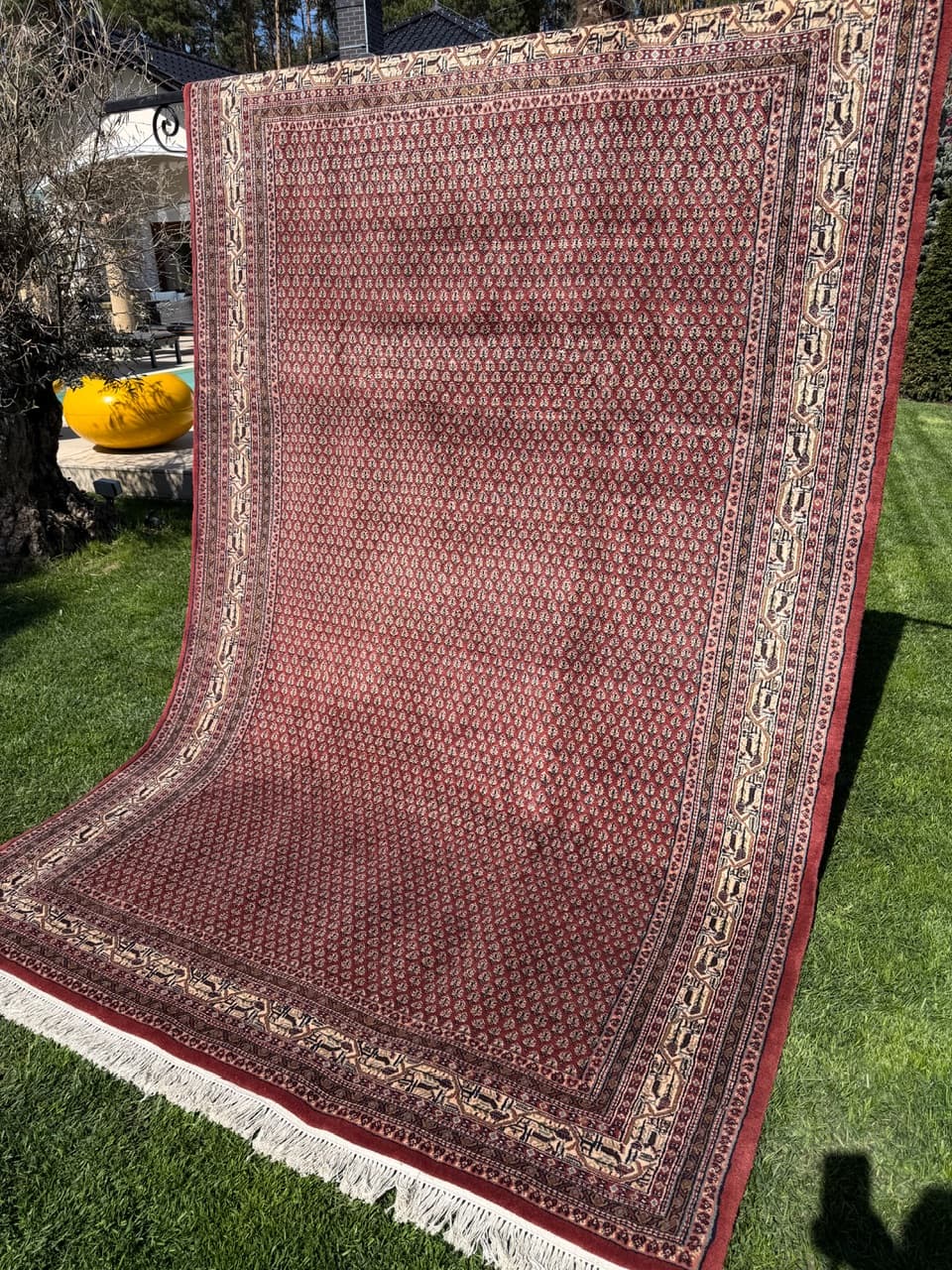 Rug Indo Mir 300x200 cm, burgundy, Kashmiri wool, India - 319172