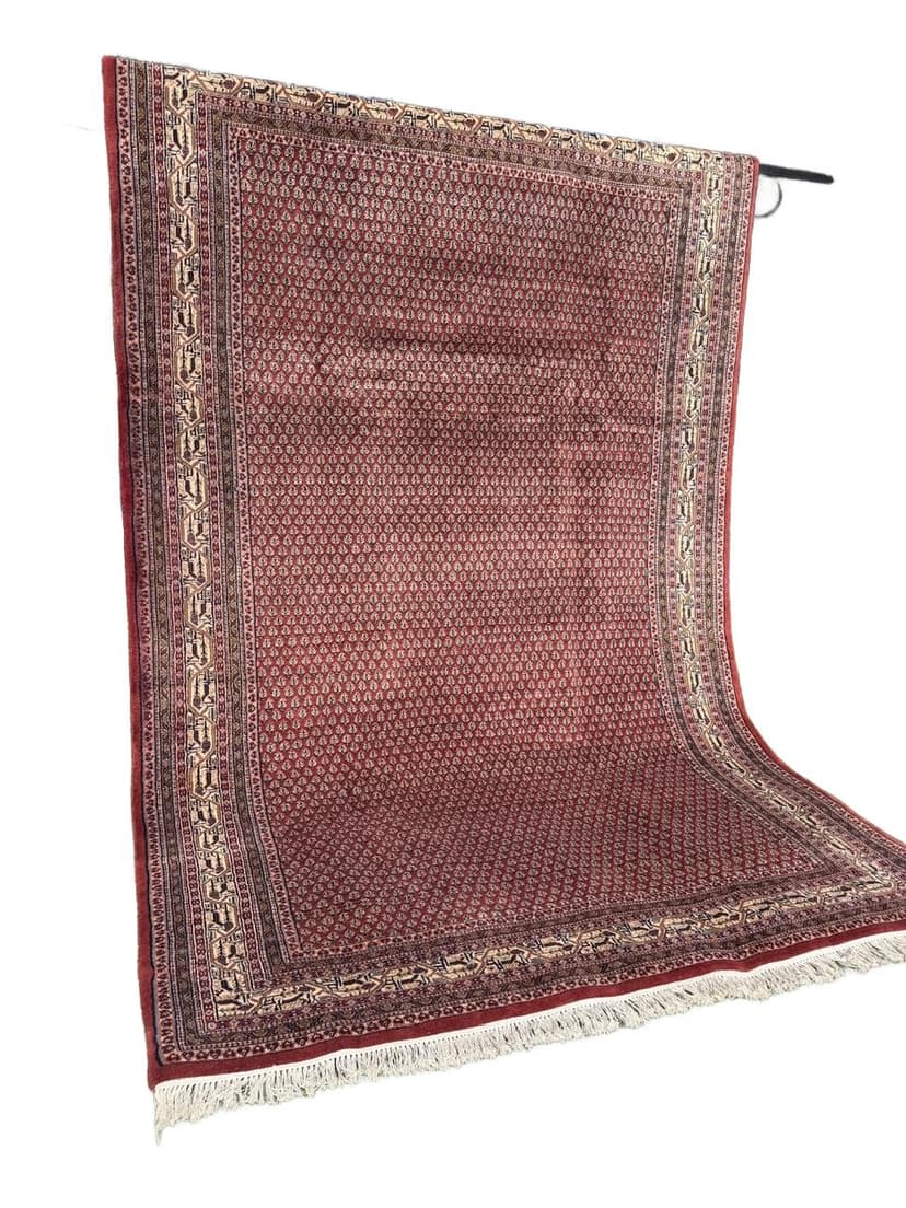 Rug Indo Mir 300x200 cm, burgundy, Kashmiri wool, India