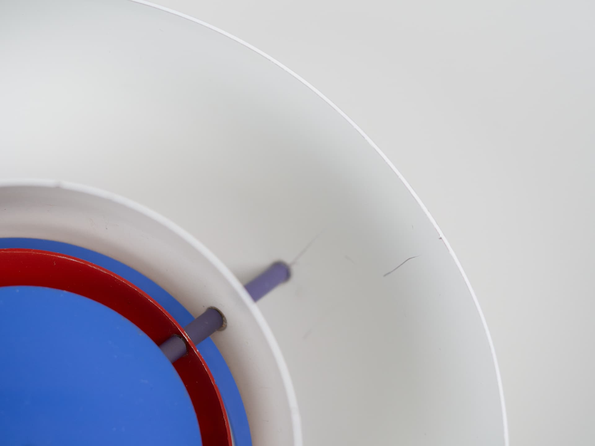 Pendant lamp PH 5, white, metal, by P. Henningsen, Louis Poulsen, Denmark, 1980s. - 319206