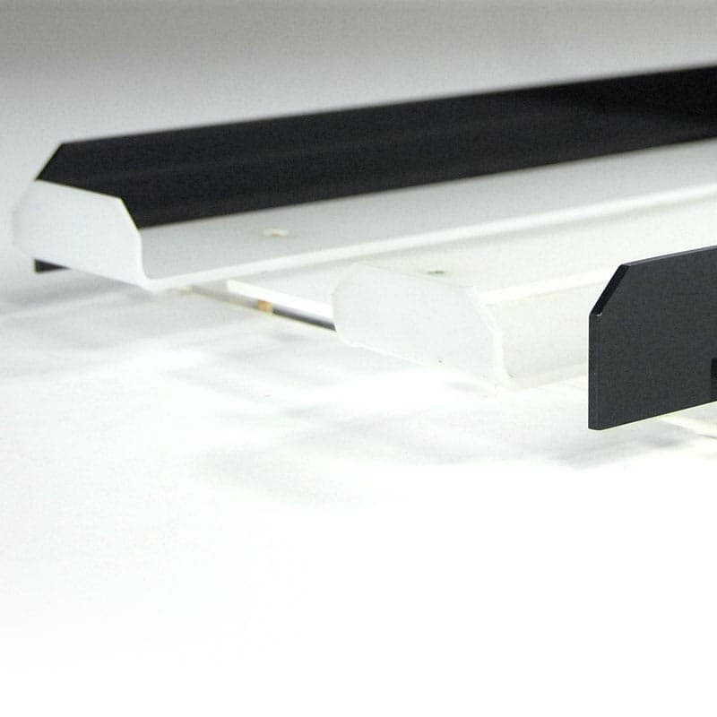 Desk organizer, black white transparent acrylic, 1980s. - 319665
