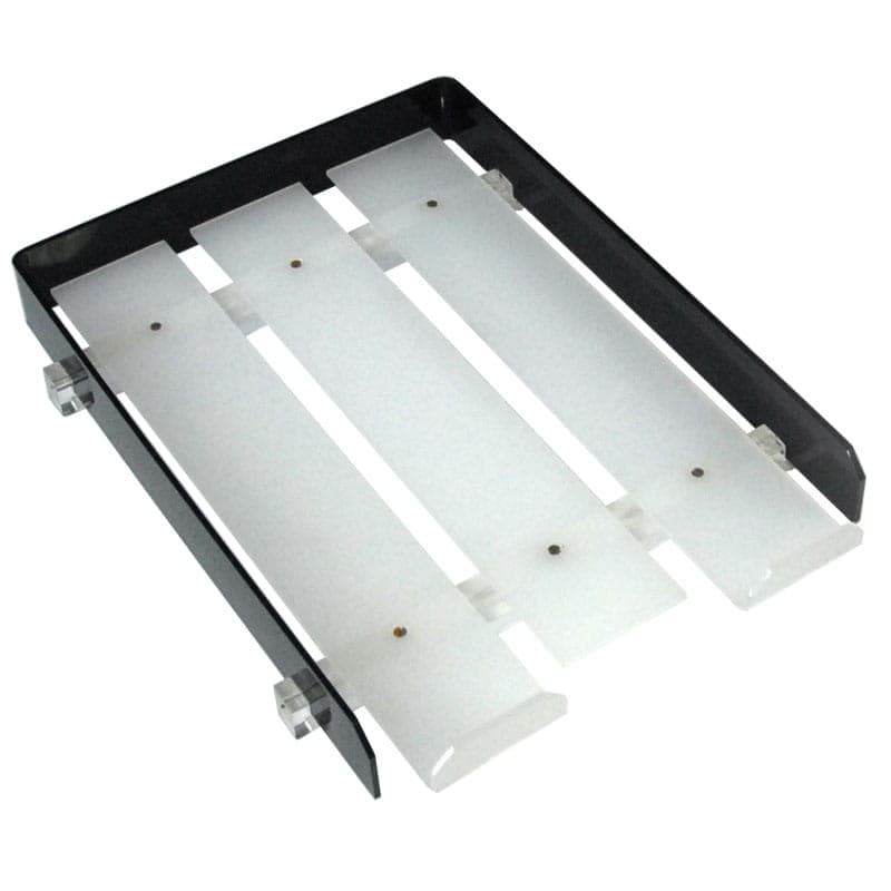 Desk organizer, black white transparent acrylic, 1980s. - 319666