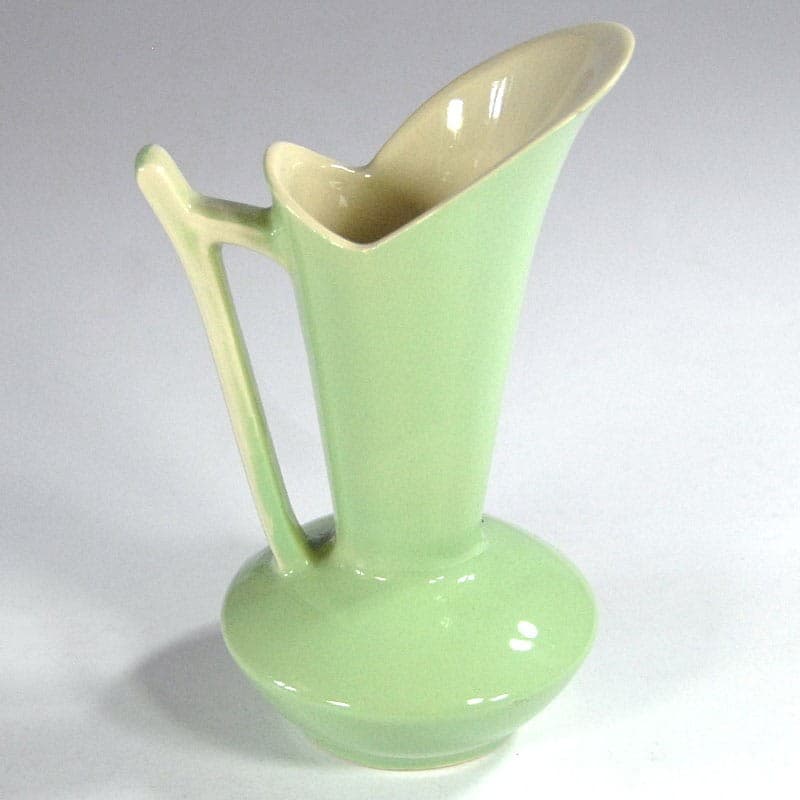 Wazon Art Deco, seledynowy, ceramika, Boch Freres, Belgia, lata 30. - 319636