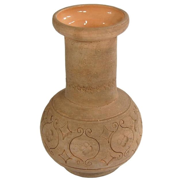Wazon ceramiczny brązowy, Włochy, lata 70. - WYMIARY