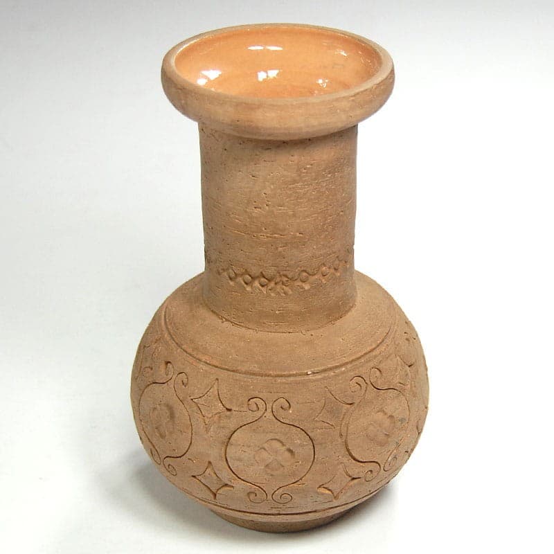 Wazon ceramiczny brązowy, Włochy, lata 70. - 319621