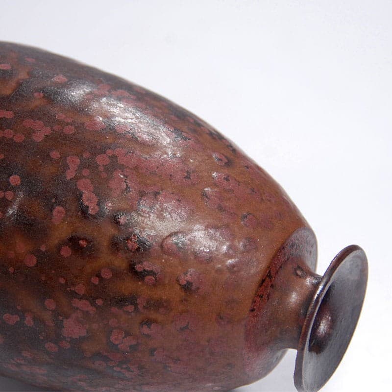 Wazon ceramiczny, brązowo-czerwony, Niemcy, lata 70. - 319604