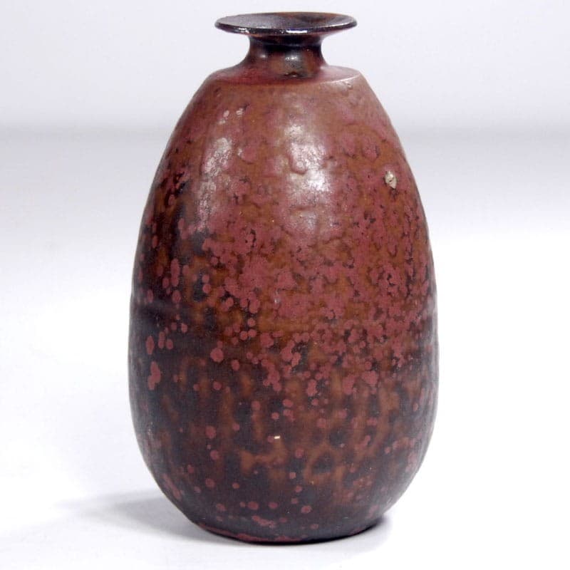 Wazon ceramiczny, brązowo-czerwony, Niemcy, lata 70. - 319605