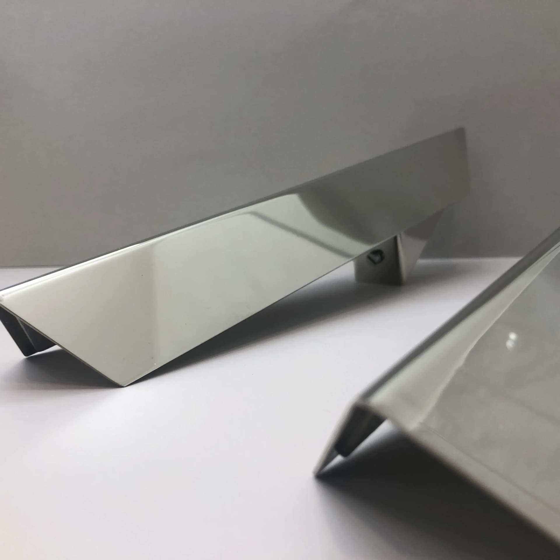 Pair of wall sconces, silver chromed brass, J.T. Kalmar, Germany, 1970s. - 23499