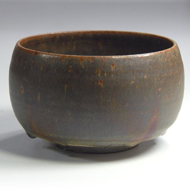 Miska ceramiczna, brązowy, ceramika, kamionka, proj. A. & P. Stougaard, Dania, lata 60. - 319556
