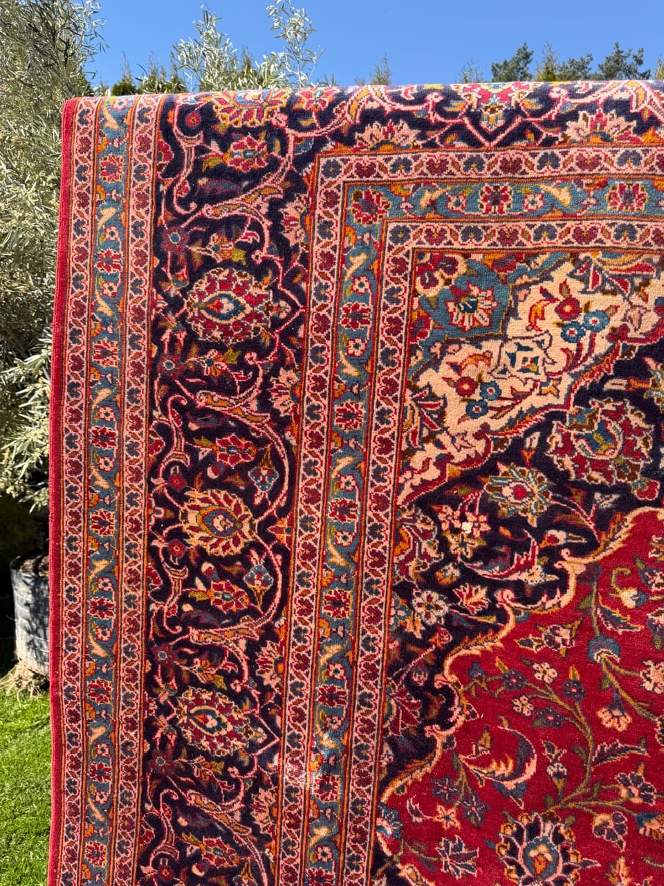 Rug Keshan, 400x290 cm, red, wool, Iran - 319518
