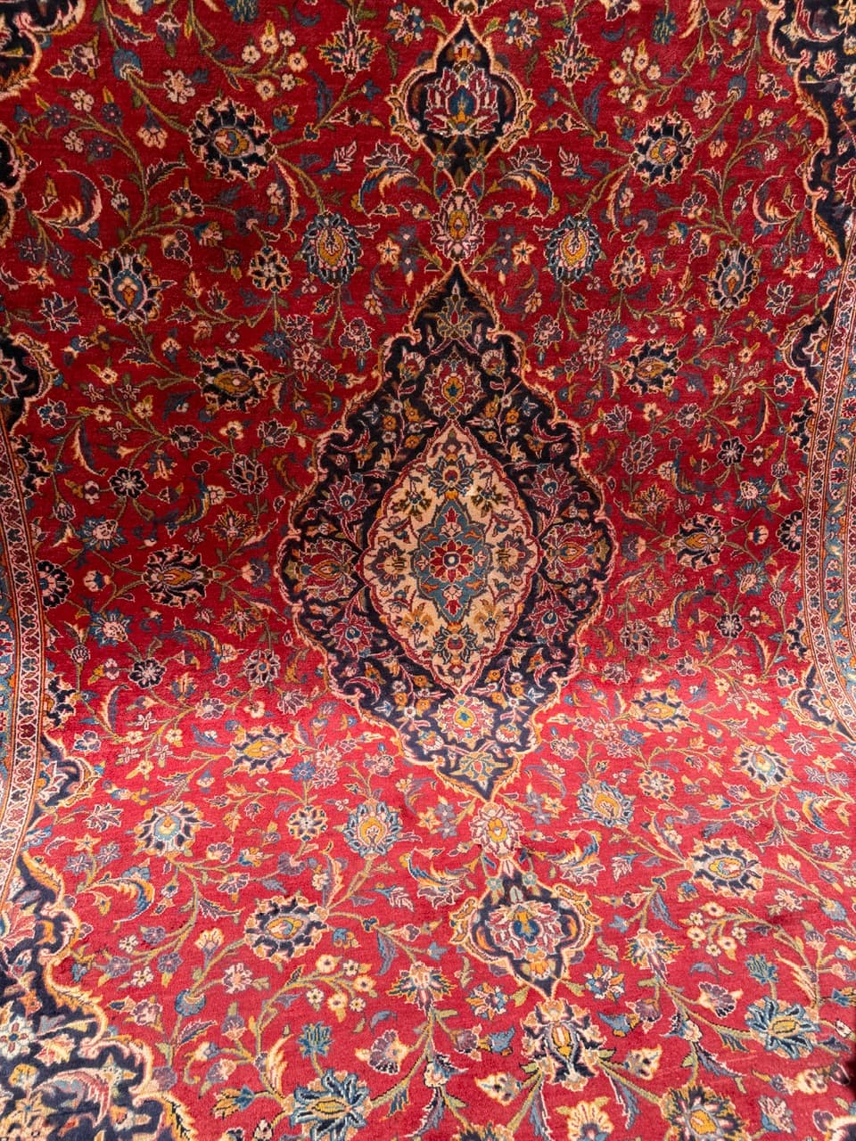 Rug Keshan, 400x290 cm, red, wool, Iran - 319516