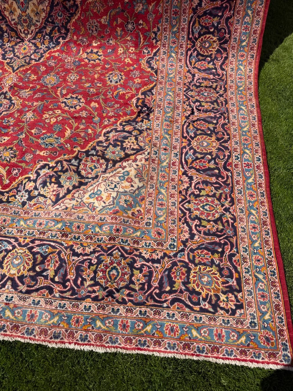 Rug Keshan, 400x290 cm, red, wool, Iran - 319525