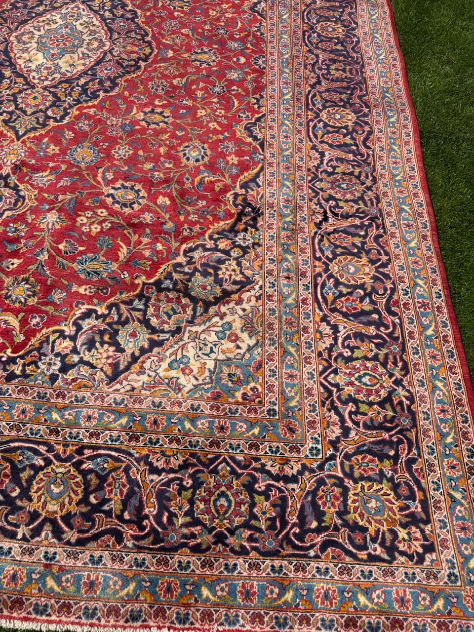Rug Keshan, 400x290 cm, red, wool, Iran - 319527