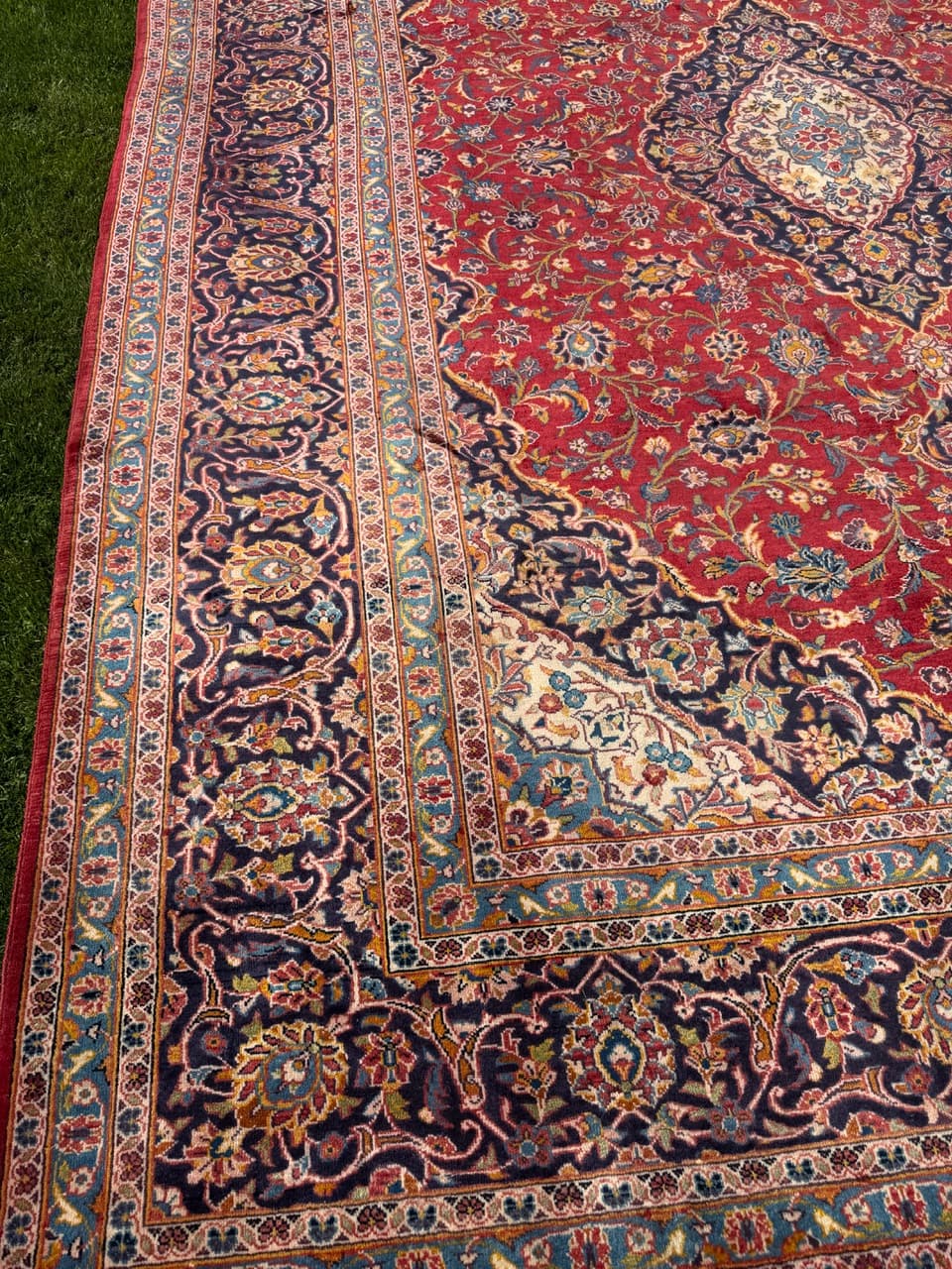 Rug Keshan, 400x290 cm, red, wool, Iran - 319528
