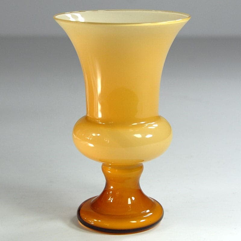 Wazonik Opaline de Murano, brązowy beżowy, szkło, Włochy, lata 60. - 319537