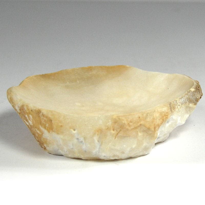 Paterka, alabaster kremowy, Włochy, lata 70. - 319797