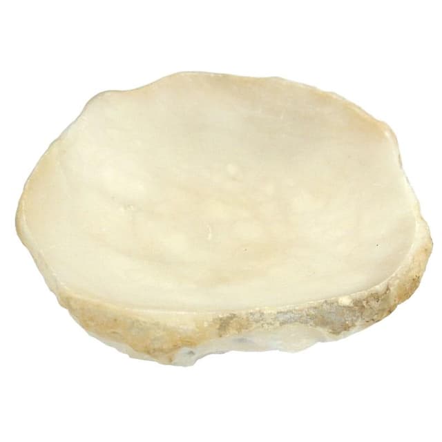 Paterka, alabaster kremowy, Włochy, lata 70. - WYMIARY