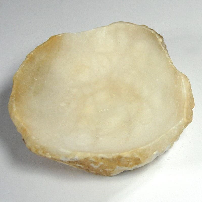 Paterka, alabaster kremowy, Włochy, lata 70. - 319796