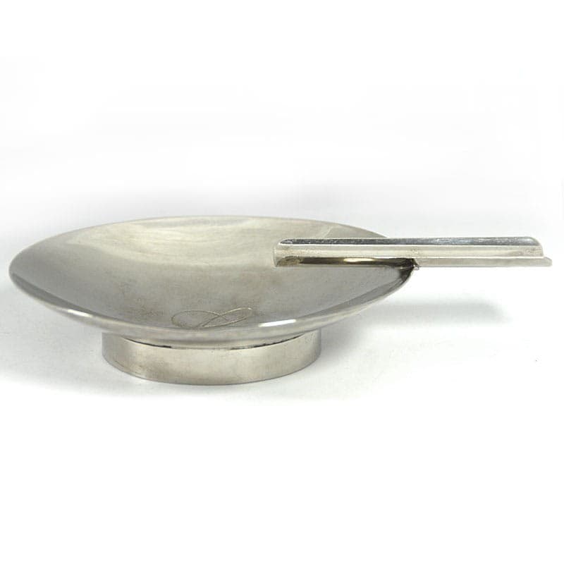 Popielnica do cygar, mid-century modern, metal srebrny, lata 60. - 319792
