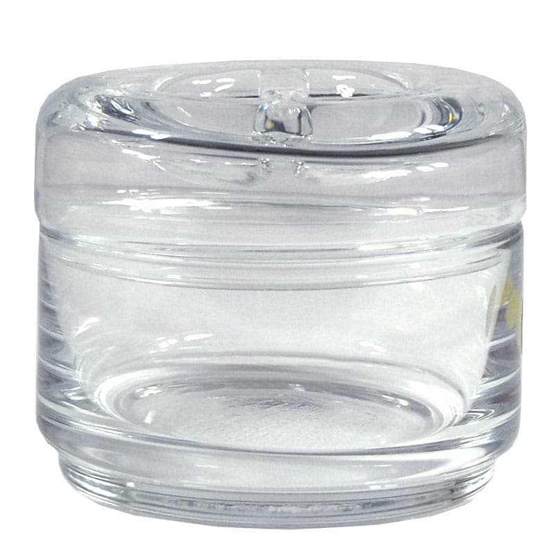 Glass container, transparent, glass, Italy, 1970s. - 319726
