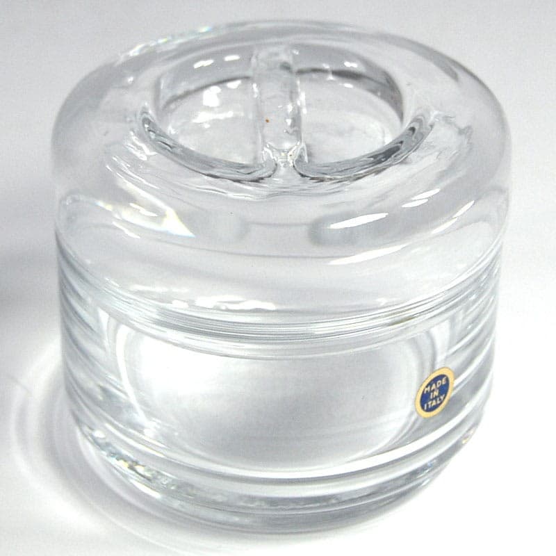 Glass container, transparent, glass, Italy, 1970s. - 319724
