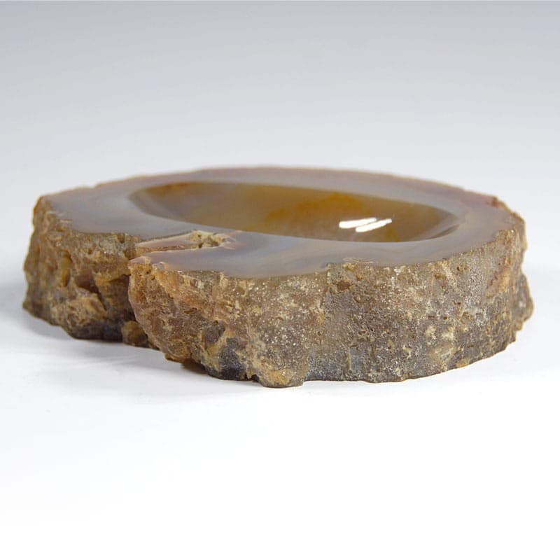 Paterka organiczna, agat wielokolorowy, lata 70. - 323470