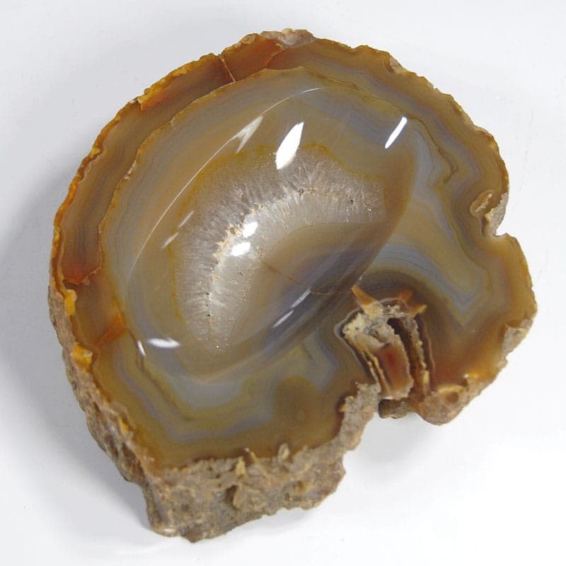 Paterka organiczna, agat wielokolorowy, lata 70. - 323471