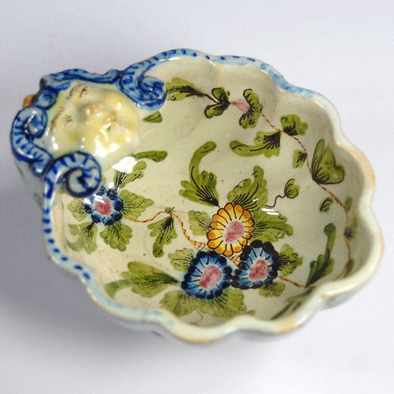 Paterka Pesaro, majolika niebieska, Molaroni, Włochy, początek XX w. - 323467