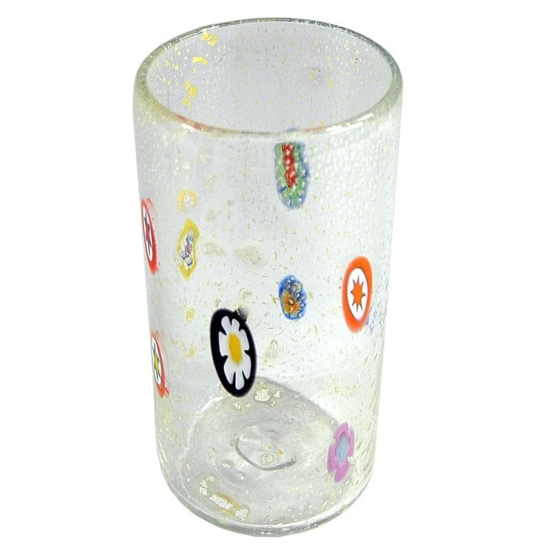 Wazon Murrina, szkło transparentne multikolor, Murano, Włochy, lata 90.
