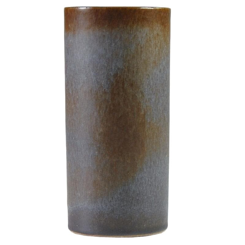 Wazon ceramiczny brązowy szaroniebieski, Strehla, Niemcy, lata 60.