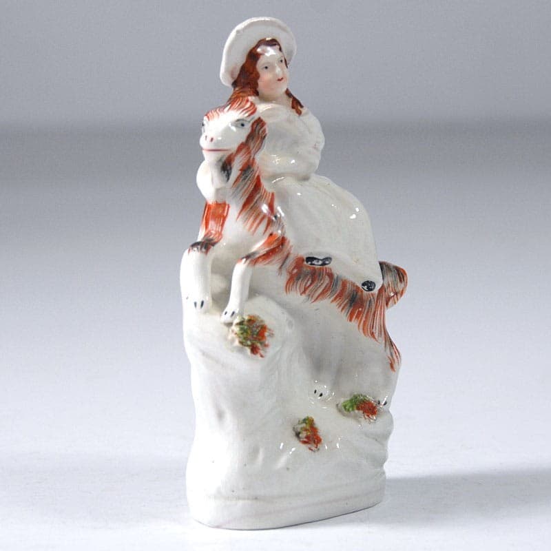 Mantelpiece Figurine, white ceramic, Staffordshire, United Kingdom, late 19th/early 20th c. - 323089