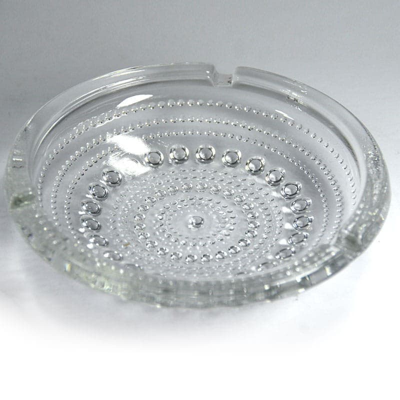 Popielniczka Kastehelmi, szkło transparentne, proj. O. Toikka, Iittala, Finlandia, lata 70. - 320993