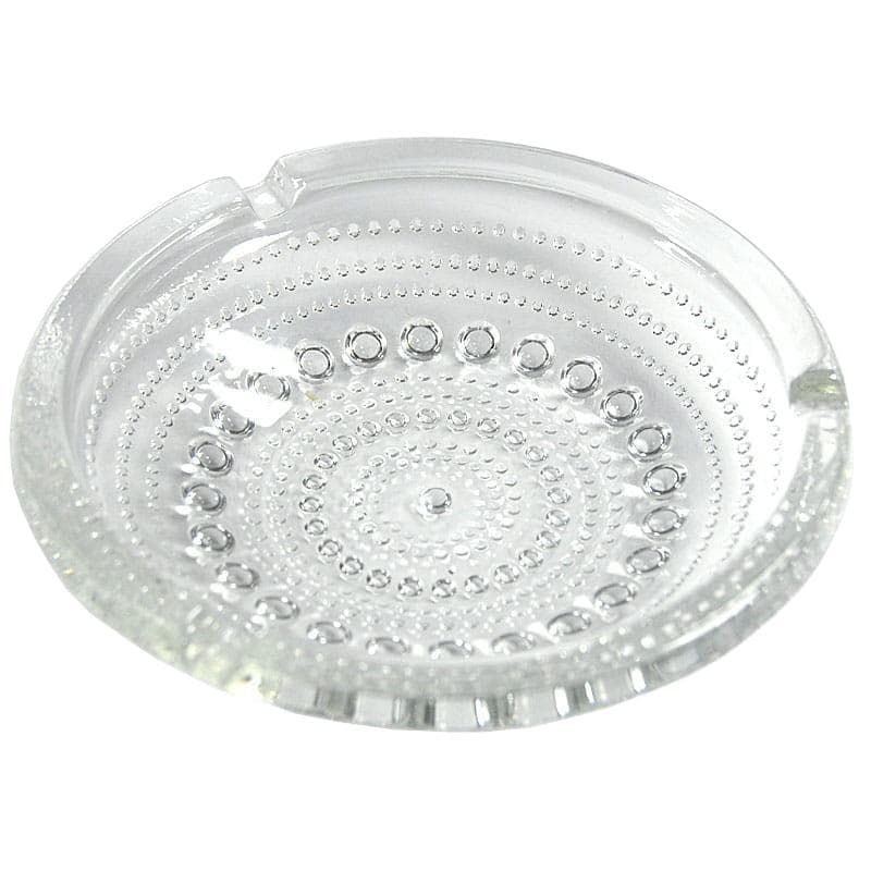 Popielniczka Kastehelmi, szkło transparentne, proj. O. Toikka, Iittala, Finlandia, lata 70.