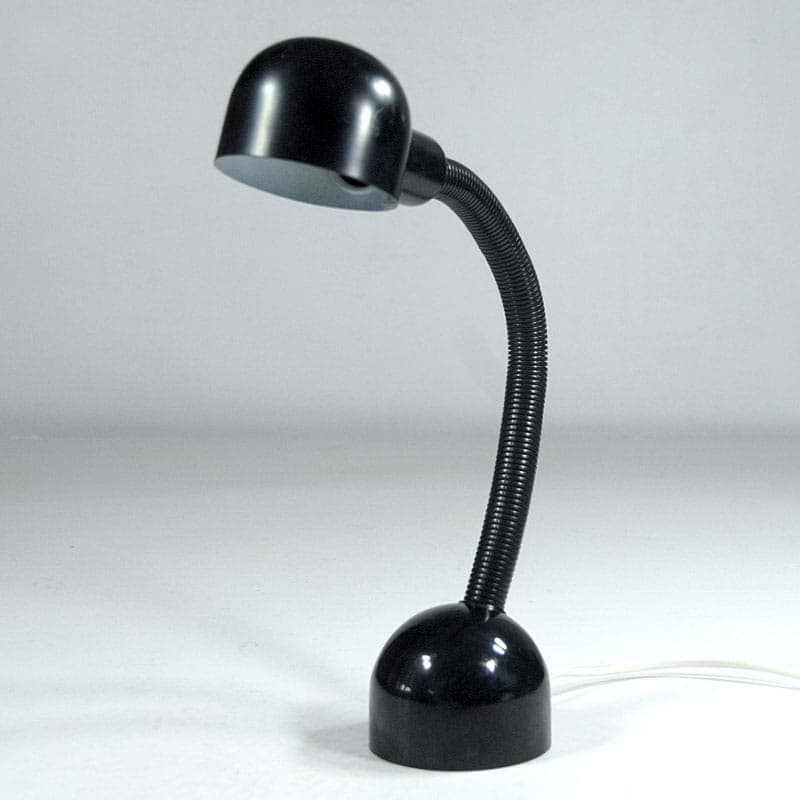 Lampa biurkowa, czarny, metal, plastik, Massive, Belgia, lata 80. - 320982