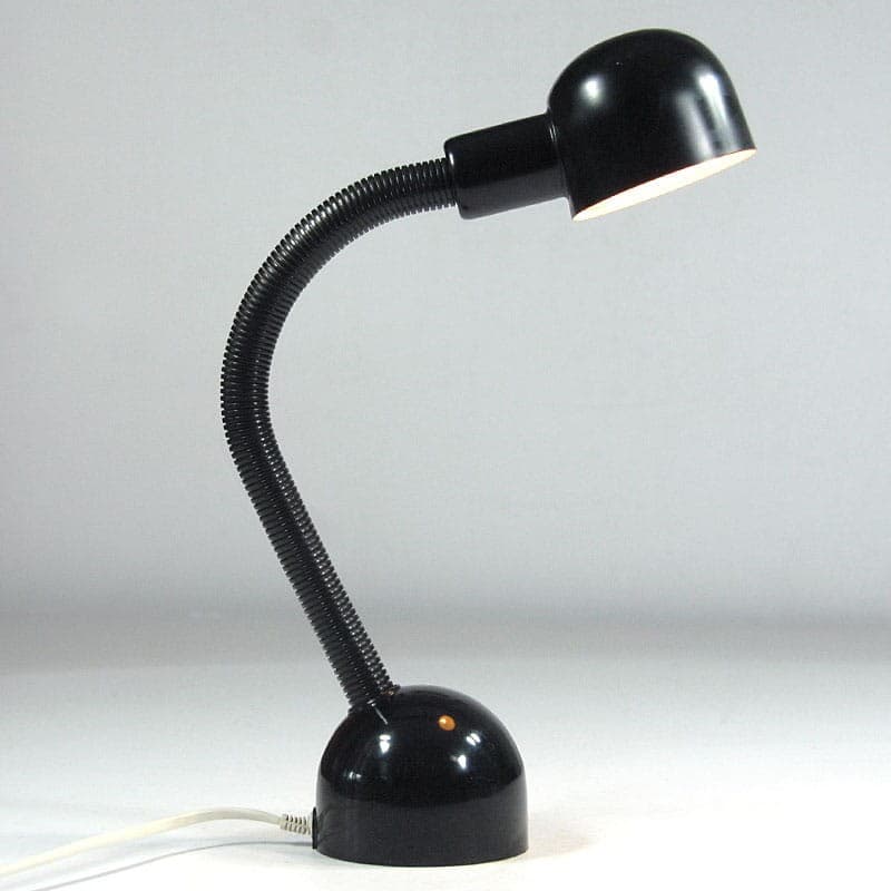 Lampa biurkowa, czarny, metal, plastik, Massive, Belgia, lata 80. - 320981