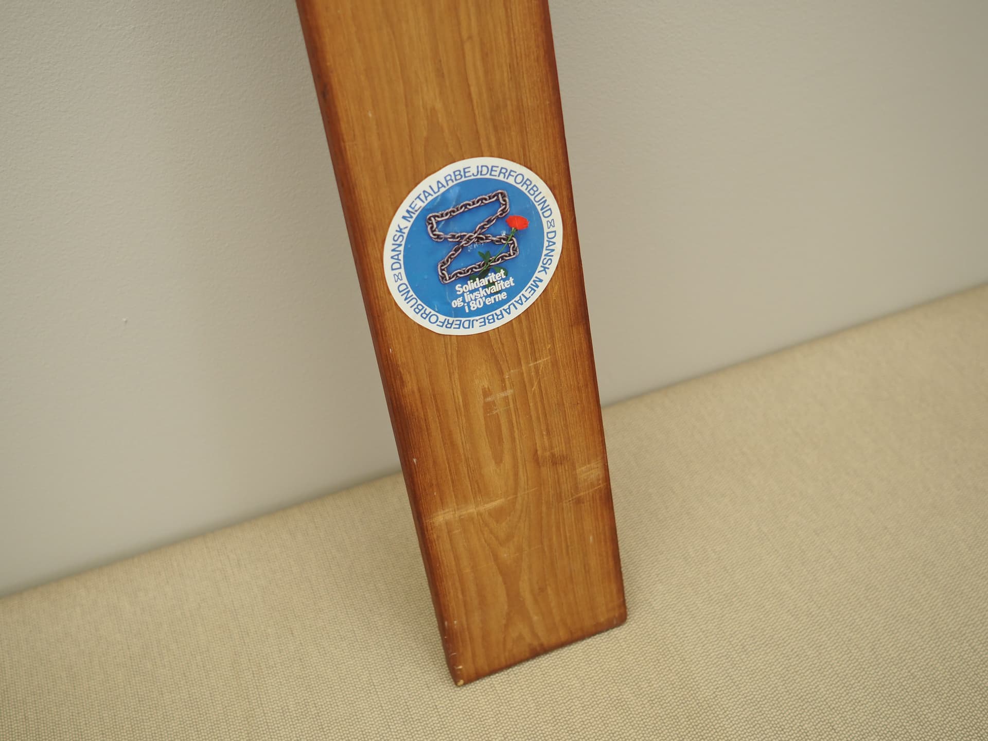 Ozdoba ścienna, drewno brązowy, Dania, lata 70. - 66415