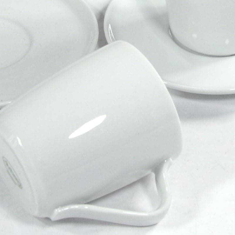 Para filiżanek kawowych, porcelana biała, Arzberg, Niemcy, lata 70. - 320940