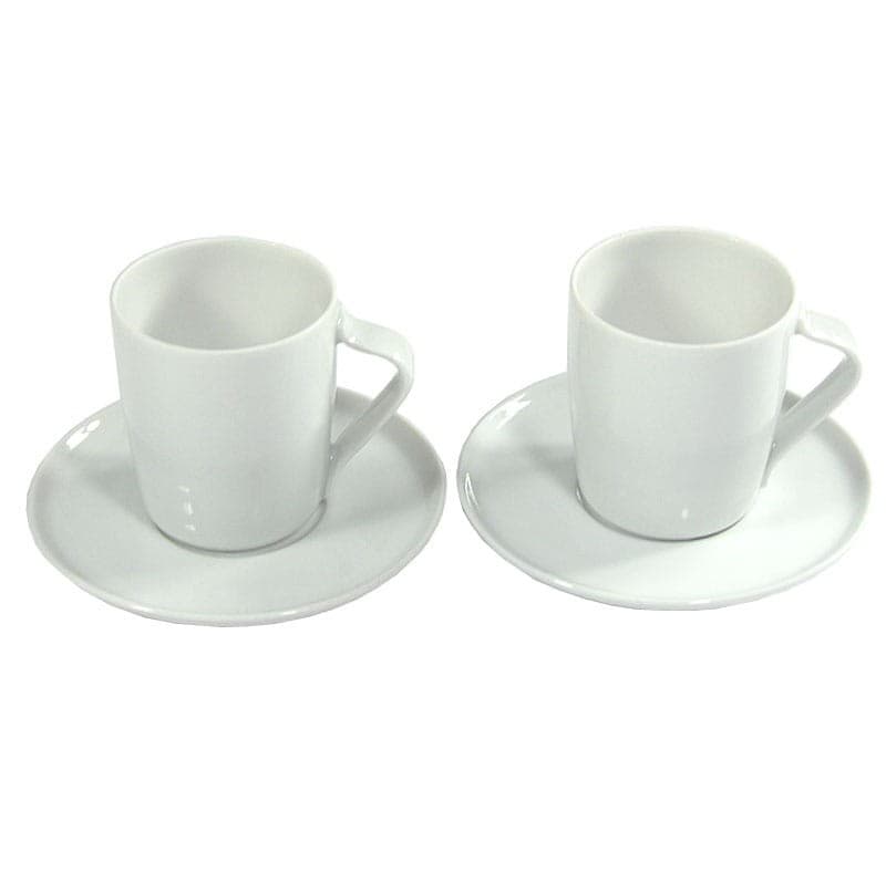 Para filiżanek kawowych, porcelana biała, Arzberg, Niemcy, lata 70. - 320941
