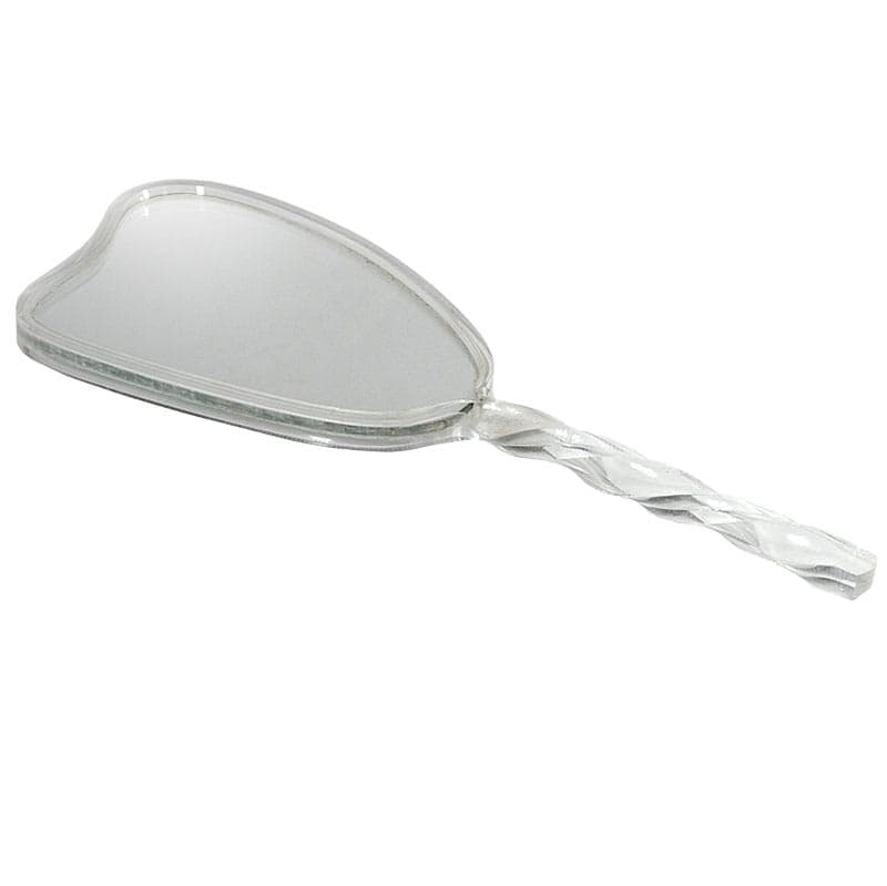 Hand Mirror, transparent acrylic glass, 1970s.