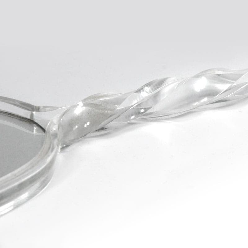 Hand Mirror, transparent acrylic glass, 1970s. - 320931