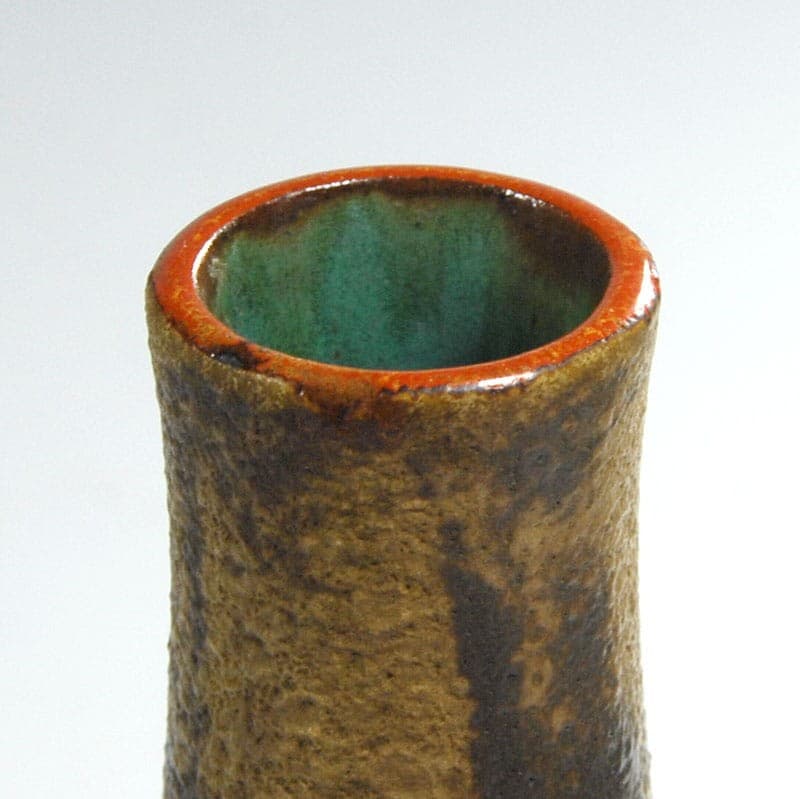 Wazon Antiqua, ceramika beżowy czarny, Ceramano, Niemcy, lata 60. - 320924