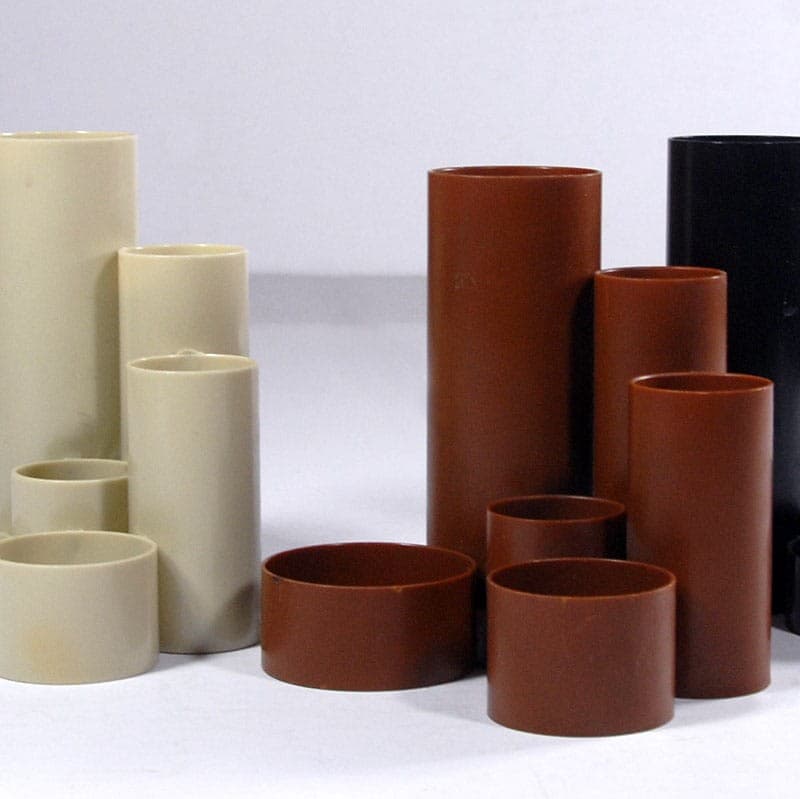 Set of desk organizers Space Age, multicolor, plastic, Germany, 1970s. - 320896